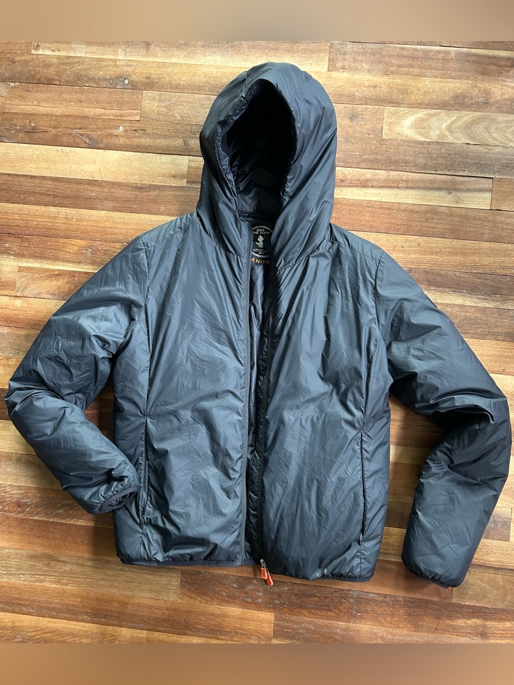 Women’s Black Hooded  Plumtech Insulated Jacket